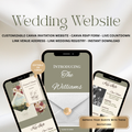 Sage Wedding Website | Live Countdown + Trackable RSVP | Fully Customizable